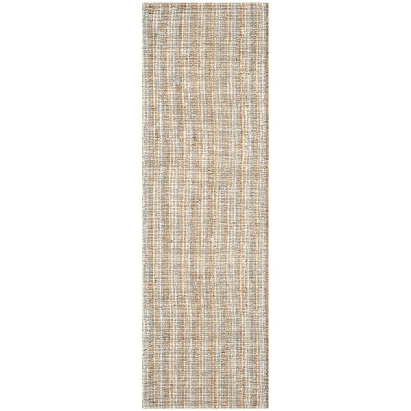 Safavieh Natural Fiber Runner Rug Grey & Natural - 2 ft.-6 in. x 12 ft. - NF447K-212