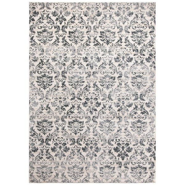 Safavieh 4 x 6 ft. Isabella Rectangle Power Loomed RugGrey & Ivory - ISA954F-4