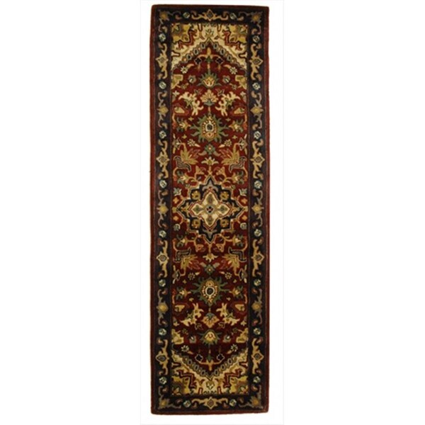 Safavieh 2 Ft. - 3 In. x 12 Ft. Runner- Traditional Classic Assorted And Red Hand Tufted Rug - CL225A-212
