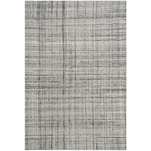 Safavieh 6 x 9 ft. Medium Rectangle Abstract Hand Tufted Rug, Grey & Black - ABT141B-6