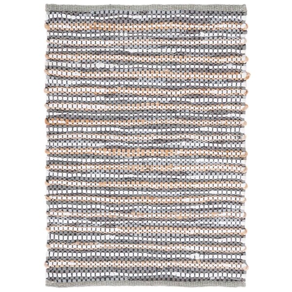 Safavieh 5 x 8 ft. Vintage Leather Global Hand Woven Rectangle Rug Grey & Ivory - VTL205F-5