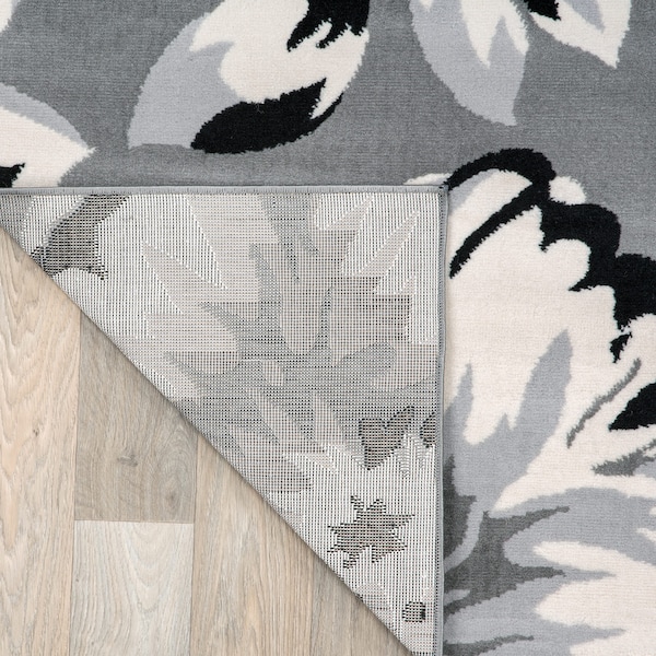 World Rug Gallery Modern Floral Area Rug 10' x 14' Blue Area Rug - 9098BLUE10X14