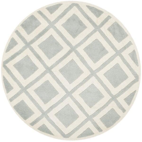 Safavieh Chatham Hand Tufted Rectangle Rug- Grey - Ivory- 2 x 3 ft. - CHT759E-2