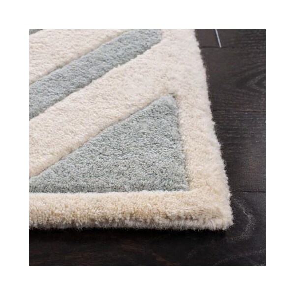 Safavieh Chatham Hand Tufted Rectangle Rug- Grey - Ivory- 2 x 3 ft. - CHT759E-2