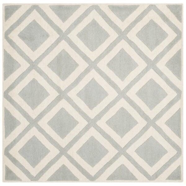 Safavieh Chatham Hand Tufted Rectangle Rug- Grey - Ivory- 2 x 3 ft. - CHT759E-2