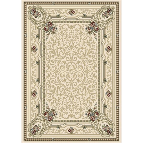Dynamic Rugs Ancient Garden 2 ft. 2 in. x 11 in. 57091-6464 Rug - Ivory - AN212570916464