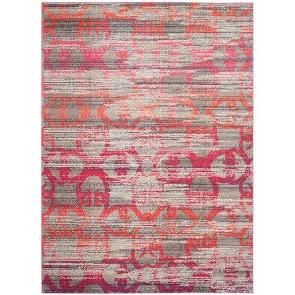 Safavieh Monaco Power Loomed Rectangle Rug- Grey - Multi- 4 x 5 ft. 7 in. - MNC217G-4