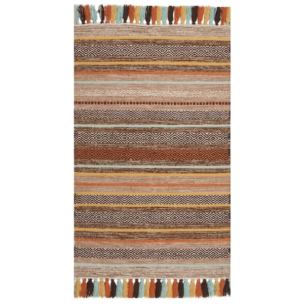 Safavieh Montauk Hand Woven Accent Area Rug, Brown and Multicolor - 2 ft. 6 in. x 4 ft. - MTK901H-24