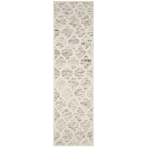 Safavieh Himalaya Hand Loomed Runner Rug, Grey and Ivory - 2 ft.-3 in. x 8 ft. - HIM121A-28