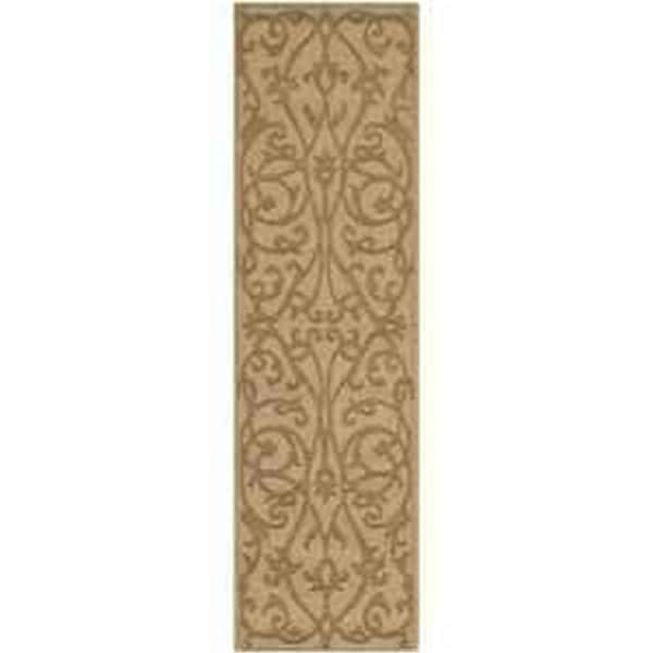Safavieh 2 ft. 3 in. x 6 ft. Runner Contemporary Impressions Light Brown Hand Tufted Rug - IM341D-26