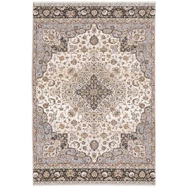 Oriental Weavers 13 ft. 3 in. x 5 ft. Maharaja Machine Woven Rectangle RugIvory - M660J1100153ST