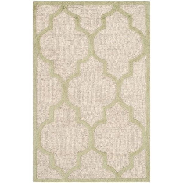 Safavieh Cambridge Hand Tufted Runner RugIvory & Light Green 2 ft.-6 in. x 8 ft. - CAM134N-28