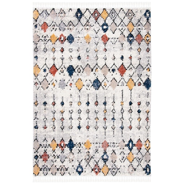 Safavieh 4 x 6 ft. Morocco Bohemian Rectangle Area Rug Grey & Gold - MRC825F-4
