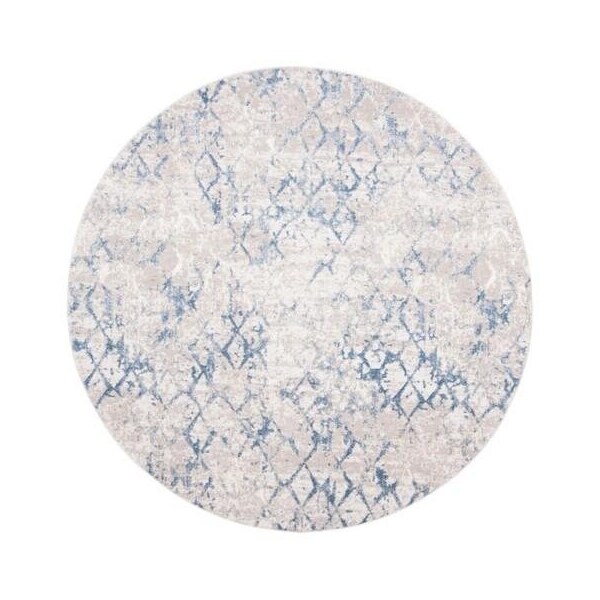 Safavieh 5 ft.-3 in. x 5 ft.-3 in. Amelia 700 Round Area Rug in Light Grey & Blue - ALA783G-5R