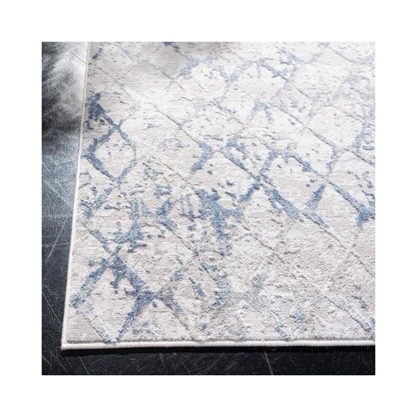 Safavieh 5 ft.-3 in. x 5 ft.-3 in. Amelia 700 Round Area Rug in Light Grey & Blue - ALA783G-5R