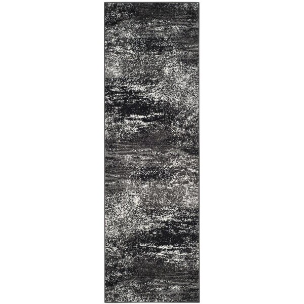 Safavieh 2 ft. 1 in. x 6 ft. Adirondack Power Loomed Runner Area Rug Silver & Black - ADR112A-260