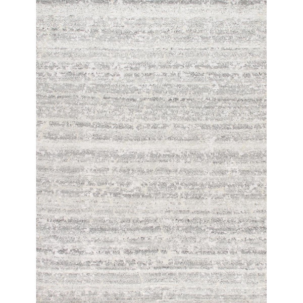 Pasargad 6 x 9 ft. Vogue Hand-Knotted Wool Area RugSilver - PDR-1 6X9