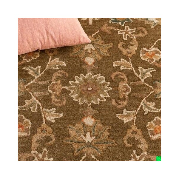 Safavieh 2 ft.-6 in. x 5 ft. Antiquity Hand Tufted Half Moon Area RugOlive & Gold - AT52A-25HM