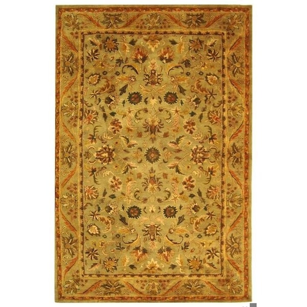 Safavieh 2 ft.-6 in. x 5 ft. Antiquity Hand Tufted Half Moon Area RugOlive & Gold - AT52A-25HM