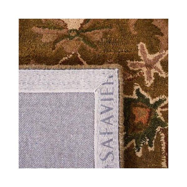 Safavieh 2 ft.-6 in. x 5 ft. Antiquity Hand Tufted Half Moon Area RugOlive & Gold - AT52A-25HM