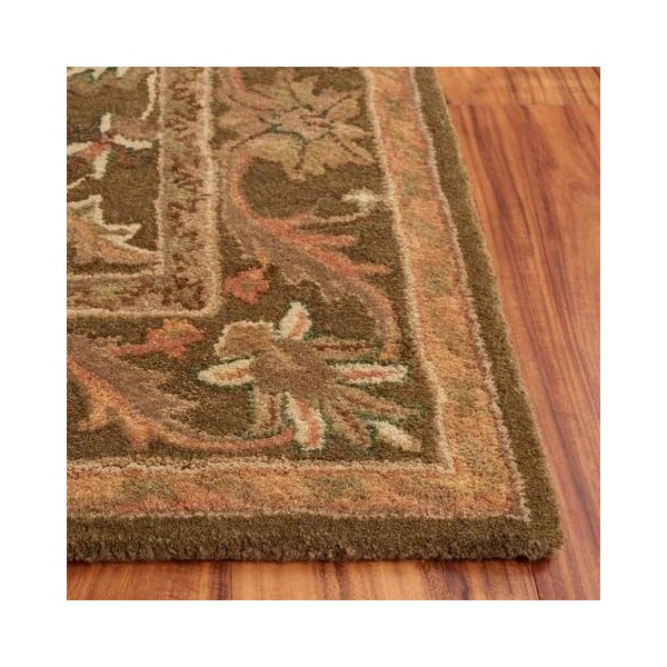 Safavieh 2 ft.-6 in. x 5 ft. Antiquity Hand Tufted Half Moon Area RugOlive & Gold - AT52A-25HM