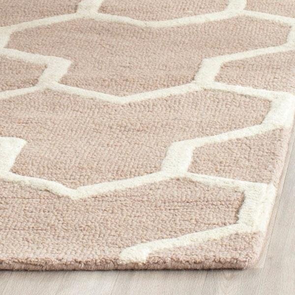 Safavieh 2 ft.-6 in. x 6 ft. Cambridge Hand Tufted Runner RugBeige & Ivory - CAM146J-26