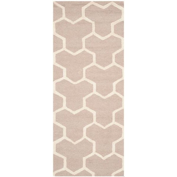 Safavieh 2 ft.-6 in. x 6 ft. Cambridge Hand Tufted Runner RugBeige & Ivory - CAM146J-26