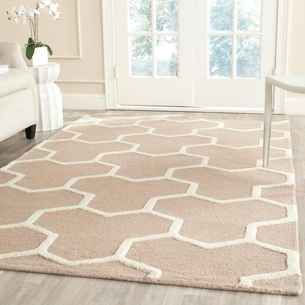 Safavieh 2 ft.-6 in. x 6 ft. Cambridge Hand Tufted Runner RugBeige & Ivory - CAM146J-26
