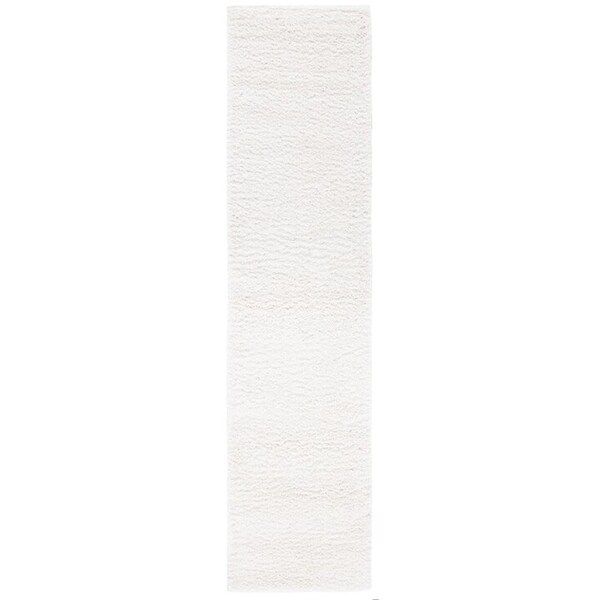 Safavieh 2 x 8 ft. August Shag 500 Contemporary Runner Power Loomed Rug Ivory - AUG544A-28