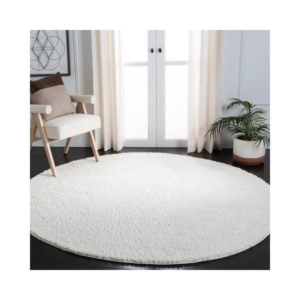 Safavieh 2 x 8 ft. August Shag 500 Contemporary Runner Power Loomed Rug Ivory - AUG544A-28