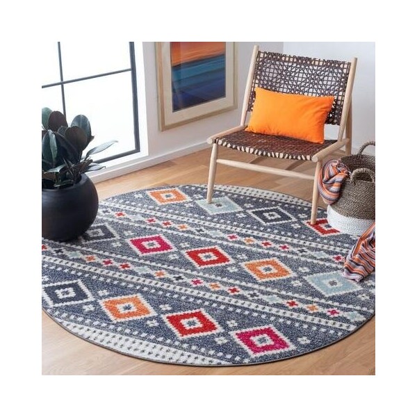 Safavieh Square Adirondack Global Area Rug, Grey & Beige - 6 x 6 ft. - ADR221F-6SQ