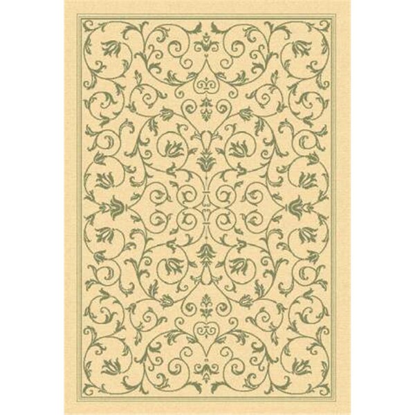Safavieh 2 Ft. X 3 Ft. - 7 In. Accent- Indoor - Outdoor Courtyard Natural Olive Machine Made Rug - CY2098-1E01-2