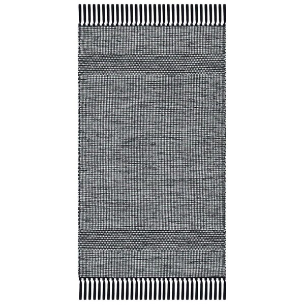 Safavieh 4 x 6 ft. Montauk Contemporary Rectangle Rug, Light Green & Black - MTK620Y-4