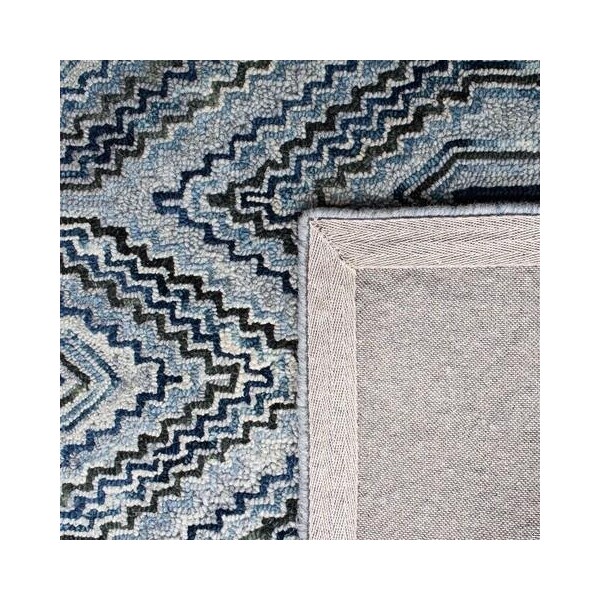 Safavieh Aspen Hand Tufted Rectangle Area RugGrey & Blue 3 x 5 ft. - APN823F-3