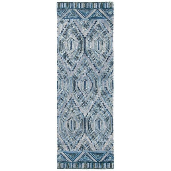 Safavieh Aspen Hand Tufted Rectangle Area RugGrey & Blue 3 x 5 ft. - APN823F-3