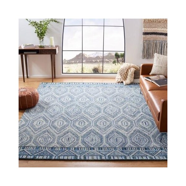 Safavieh Aspen Hand Tufted Rectangle Area RugGrey & Blue 3 x 5 ft. - APN823F-3