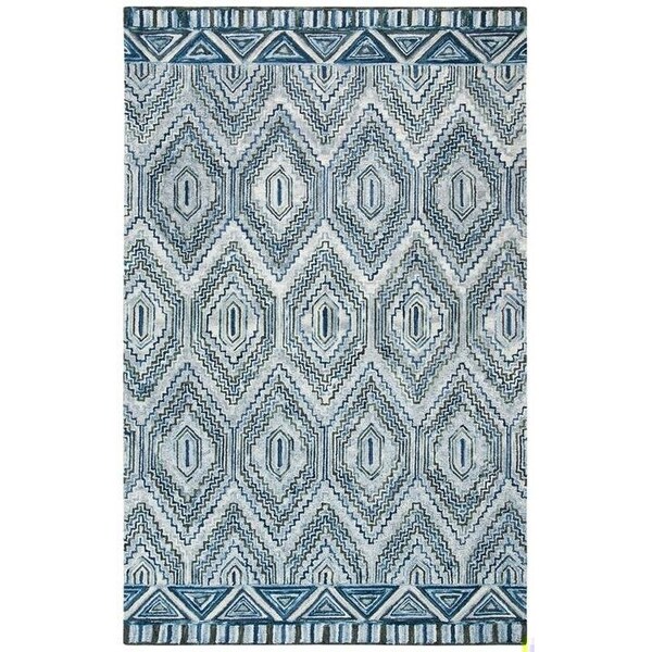 Safavieh Aspen Hand Tufted Rectangle Area RugGrey & Blue 3 x 5 ft. - APN823F-3