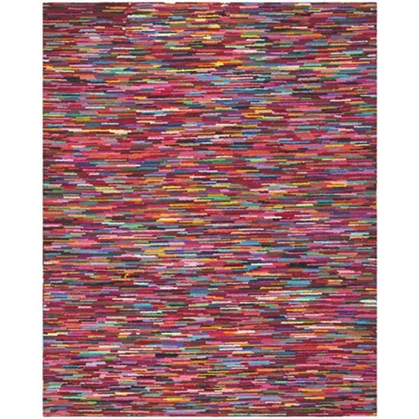 Safavieh 2 x 3 ft. Accent Contemporary Nantucket Pink and Multicolor Hand Tufted Rug - NAN143A-2