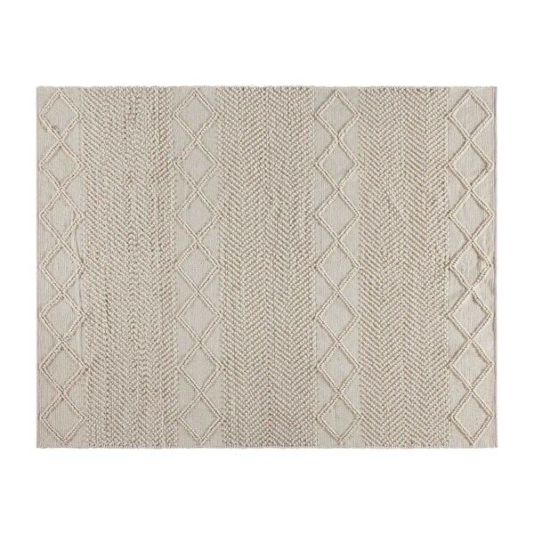 Flash Furniture 8'x10' White & Ivory Handwoven Geometric Area Rug - CI-20-9450A-810-CR-GG