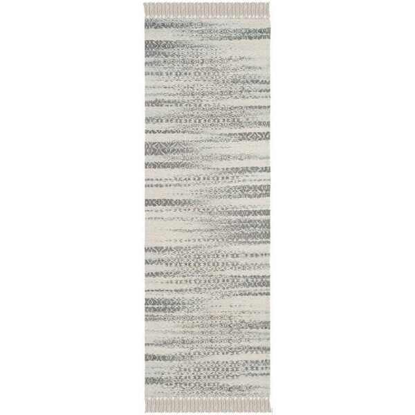 Safavieh 2 ft.-3 in. x 7 ft. Runner Boston Tufted Rug, Grey and Ivory - BOS707A-27