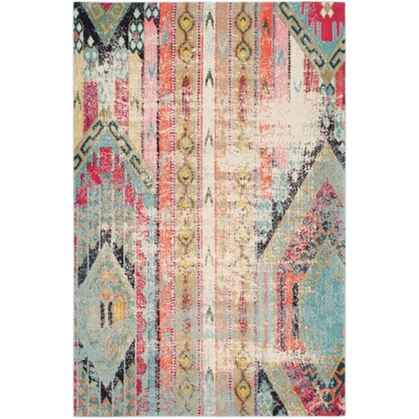 Safavieh Monaco Power Loomed Runner Rug- Multi- 2 ft. 2 in. x 8 ft. - MNC222F-28