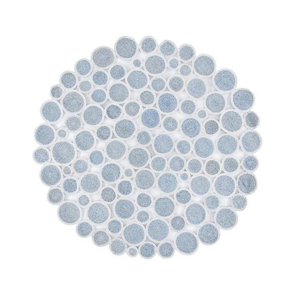 Safavieh 3 x 3 ft. Cape Cod Round Area Rug, Blue & Ivory - CAP232M-3R