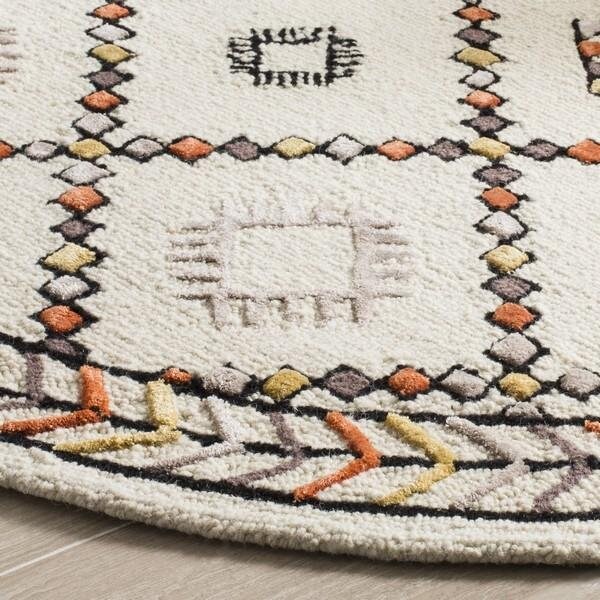 Safavieh 2 ft.6 in. x 4 ft. Bellagio Hand Tufted Accent Area RugIvory & Multicolor - BLG548A-24