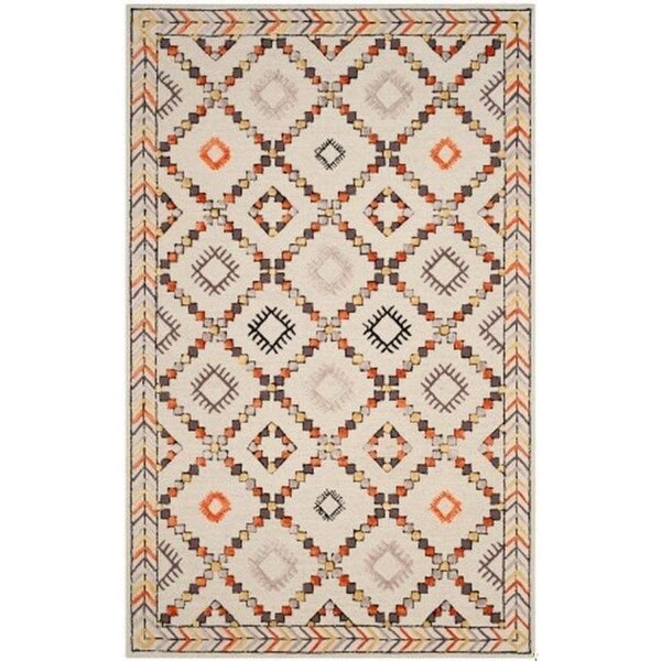 Safavieh 2 ft.6 in. x 4 ft. Bellagio Hand Tufted Accent Area RugIvory & Multicolor - BLG548A-24