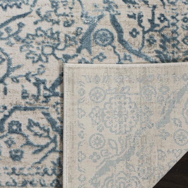 Safavieh 2 ft. 6 in. x 4 ft. Princeton Traditional Accent Area Rug, Blue and Beige - PRN714M-24