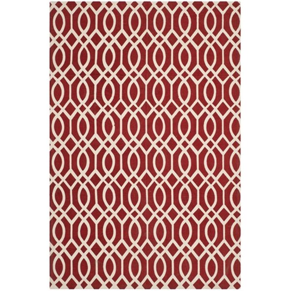 Safavieh Cedar Brook Hand Loomed Rectangle Rug- Coral - Ivory- 6 X 9 Ft. - CDR141G-6