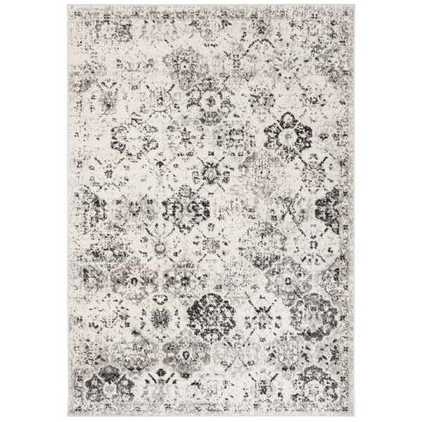 Safavieh 3 x 5 ft. Madison Rectangle Power-Loomed Rug Silver & Gray - MAD611G-3