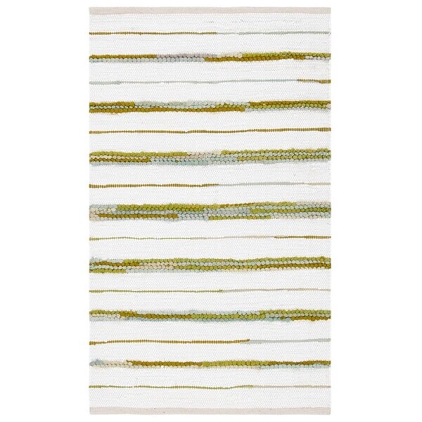 Safavieh 4 x 6 ft. Montauk Contemporary Rectangle Rug, Green & Ivory - MTK623Y-4