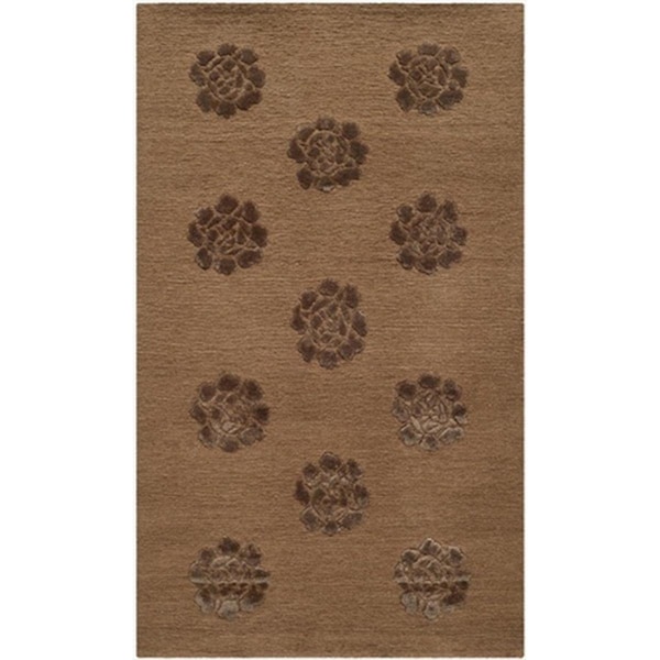 Safavieh 7 ft. 9 in. x 9 ft. 9 in. Large Rectangle Contemporary Martha Stewart Cocoa Hand Knotted Rug - MSR5634K-8