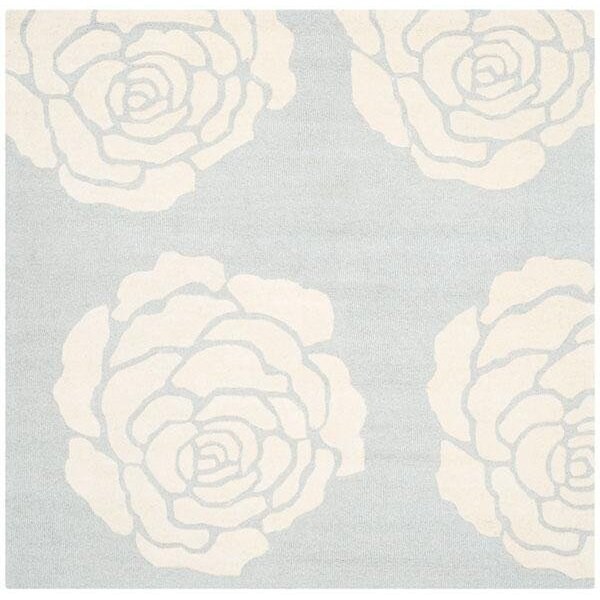 Safavieh 6 x 6 ft. Cambridge Hand Tufted Round Area RugGrey & Ivory - CAM782G-6R